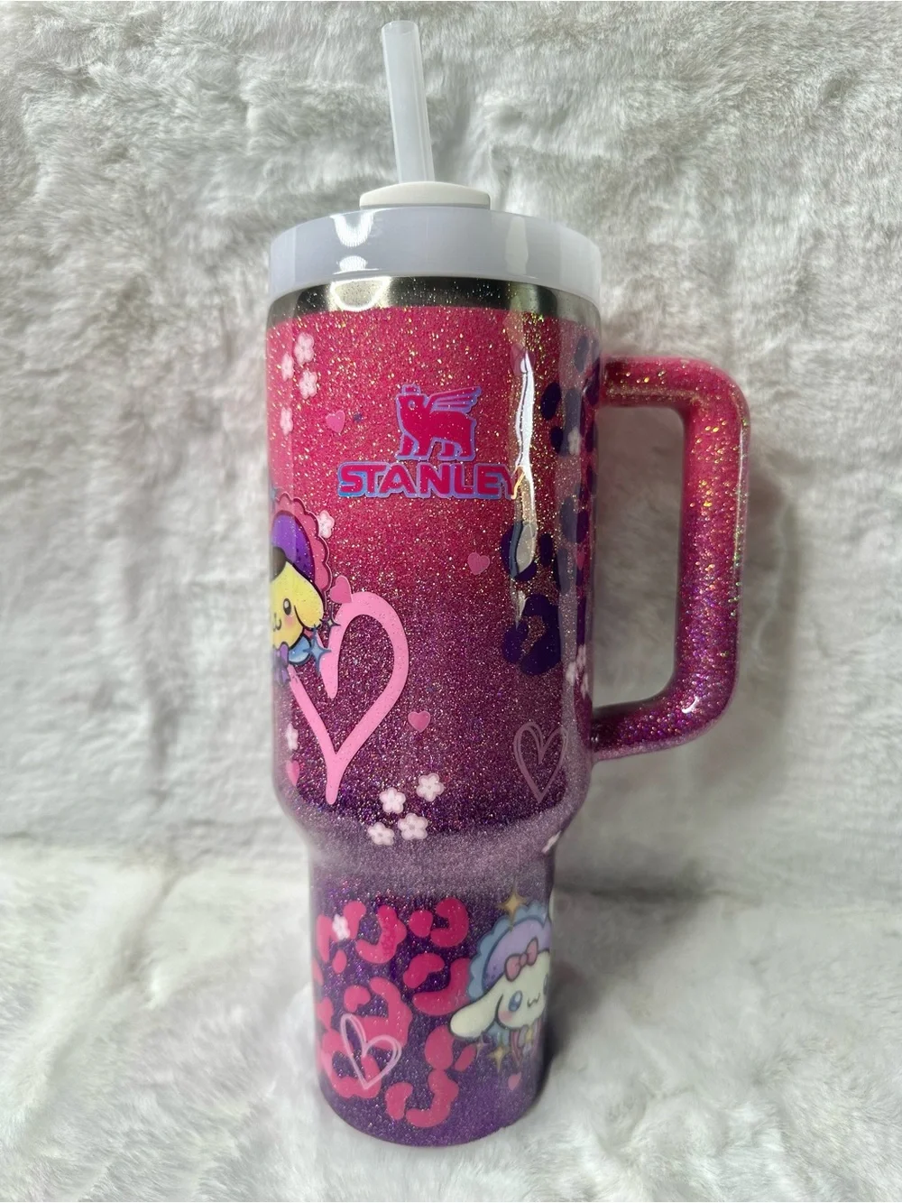 Sanrio Leopard Custom Stanley 40oz Tumbler